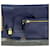 Borsa a tracolla in pelle di vitello martellata blu navy TOM FORD ALIX pieghevole usata  ref.674099