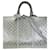 Louis Vuitton Keepall Bandoulière 50B Silver Glitter Damier Pattern Duffle Bag New Silvery Metallic  ref.674104