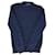 Louis Vuitton Sweater Men's Navy Monogram Crew Neck Cashmere Pullover Size S preowned Blue Navy blue Wool  ref.674117