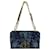 Christian Dior HandBag Large Caro Cannage Quilt Blue Dior Flowers Borsa in denim usata Pelle  ref.674130
