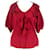 Valentino Shirt Dark red Silk  ref.674600