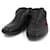 *GUCCI Business Shoes Couro Sherry Line Preto  ref.674714