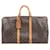 Brown Coated Canvas Louis Vuitton Keepall Cloth  ref.674866