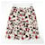 Prada AW14 Leather Trim Geometric Print Skirt Red Silk Wool  ref.675253