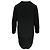 Stella Mc Cartney Stella McCartney Vestido com detalhe de zíper na altura do joelho em seda preta Preto - vista 2