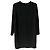 Stella Mc Cartney Stella McCartney Vestido com detalhe de zíper na altura do joelho em seda preta Preto - vista 3