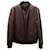 Prada Bomber Jacket in Burgundy Leather Dark red  ref.675477