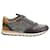 Tênis Brunello Cucinelli Runner em couro cinza  ref.675518