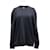 Acne Studios Sweatshirt mit seitlichem Reißverschluss aus schwarzer Baumwolle  ref.675528