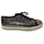 Miu Miu Studded Cap Toe Lace-Up Sneakers in Silver Glitter Silvery  ref.675530