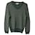 Suéter decote em V listrado Gucci em fibra de alpaca verde Lã  ref.675531