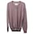 Maison Martin Margiela Maison Margiela V-neck Sweatshirt with Leather Elbow Patch in Purple Cotton  ref.675548