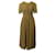 Rejina Pyo Kristen Leopard Print Midi Dress in Brown Cotton  ref.675557
