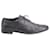 Sapatos Oxford Prada Saffiano com cadarço em couro preto  ref.675580
