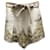 Zimmermann Bermuda-Shorts mit Gürtel und Paisley-Print aus cremefarbenem Leinen Weiß Roh  ref.675625