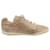 Dolce & Gabbana Lace-Up Sneakers in Metallic Beige Leather  ref.675643
