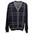 Jil Sander Window Pane Plaid Sweater in Navy Blue Cotton  ref.675690