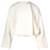 Chloé Chloe Kurz geschnittene Jacke aus cremefarbener Wolle Weiß Roh  ref.675696