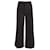 Pantaloni a gamba larga Isabel Marant in cotone nero  ref.675701