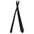 Hermès 7 La Clef du Bonheur Tie in Black Silk  ref.675717
