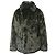 Abrigo de piel sintética con estampado de leopardo en poliéster verde de Zadig & Voltaire