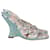 Sandali con tacco alto stampato Jimmy Choo in cotone multicolore  ref.675731