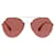 Lunettes de soleil aviateur Fendi Eyeline en métal rouge  ref.675769