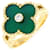 * Van Cleef & Arpels Anel Vintage Alhambra Twist Band Item Raro de Colecionador 1 Ponto Diamante Verde Calcedônia Dourado Ouro amarelo  ref.675986