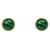 * Van Cleef & Arpels Perlée Couleur Earrings Earrings K18YG Malachite Golden Green Yellow gold  ref.675990