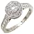 *Van Cleef & Arpels #47 Iconu Diamond Ladies Ring Silvery Platinum  ref.675994