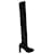 Christian Louboutin Bottes hauteur genou en maille en polyester noir  ref.676241