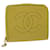 CHANEL Wallet Caviar Skin Yellow CC Auth yk5103 Amarelo  ref.676629