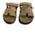 Hermès Chypre sandals Beige Leather  ref.676722