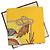 Hermès HERMES CARRE90 Sciarpa ""CARRE Grands Fonds"" Seta Giallo Auth am3180 - vista 12
