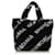 Balenciaga Black Logo Faux Fur Everyday XS Tote Polyester Cloth  ref.677160
