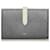 Céline Celine Grey Large Strap Wallet aus zweifarbigem genarbtem Kalbsleder Grau Kalbähnliches Kalb  ref.677245