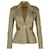 Alexander McQueen Fitted Blazer Jacket in Khaki Cotton Green  ref.677335
