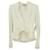 Alexander McQueen Waterfall Peplum Jacket in Ivory Acetate White Cream Cellulose fibre  ref.677354