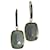 Boucles d'oreilles Swarovski Opal Drop en cristal vert  ref.677374