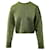 Alexander Wang Cropped Sweater in Green Wool   ref.677377