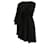Maison Martin Margiela Asymmetrisches knielanges Kleid aus schwarzem Polyester  ref.677383