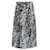 Alice + Olivia Athena Snake-Print Burnout Midi Skirt in Multicolor Viscose Cellulose fibre  ref.677394
