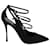 Zapatos de tacón en punta con tiras y hebilla de Nicholas Kirkwood en ante negro Suecia  ref.677418