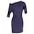 Vivienne Westwood Robe Ajustée Drapée en Viscose Bleu Marine Fibre de cellulose  ref.677443