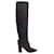 Aquazzura Milano 85 Boots en Daim Noir Suede  ref.677509