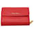 Miu Miu Kompakte Brieftasche aus rotem Leder  ref.677513