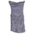 Diane Von Furstenberg Mini abito senza spalline con balze in seta grigia Grigio  ref.677538