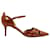 Valentino Cut-Out-Pumps aus braunem Lackleder  ref.677540