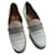 hermès moccasin with size box 37 White Leather  ref.677825