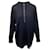 Jersey largo de lana negra con detalle de cremallera delantera de Joseph Negro  ref.677950